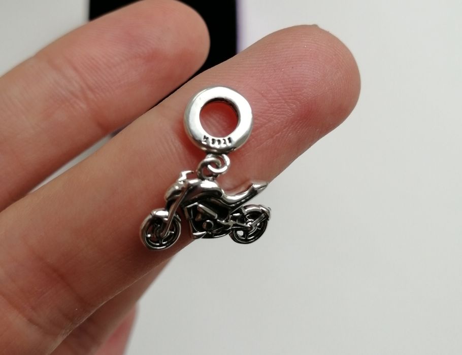 Подарунок чоловіку, мотоцикл підвіска кулон, срібний, мото, байкеру