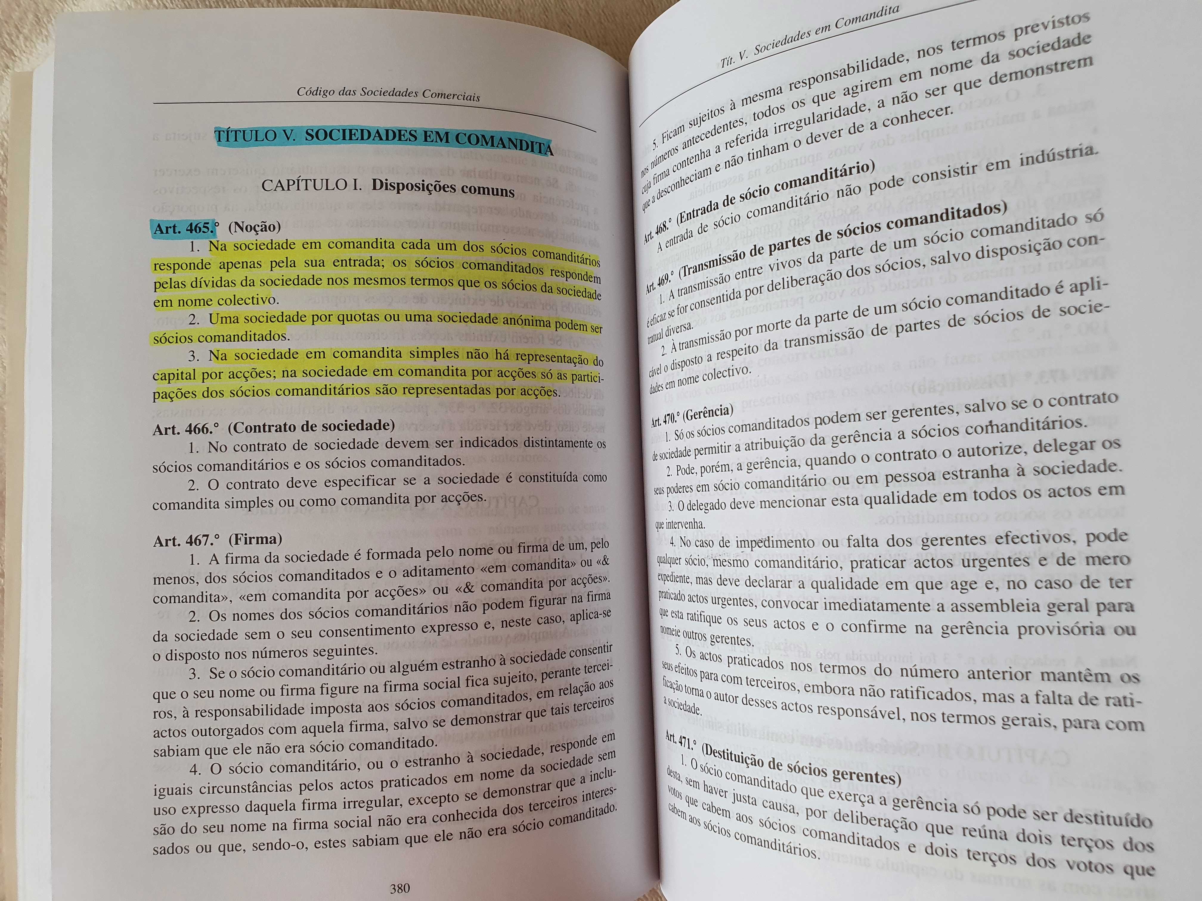 Código das Sociedades Comerciais - Almedina