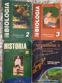 Stare Podręczniki biologia geografia historia