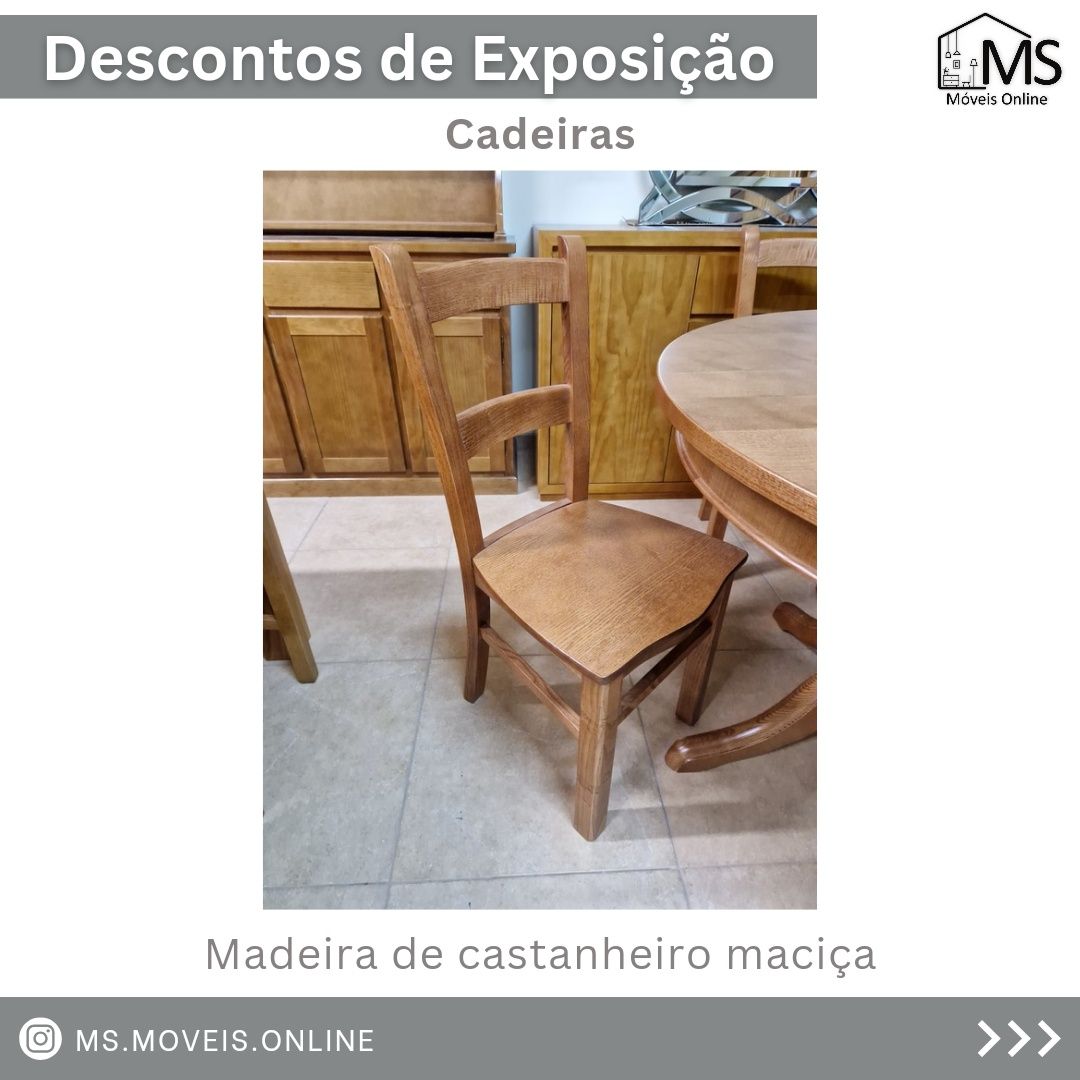 Conjunto mesa extensiva e 4 Cadeiras - NOVOS com desconto