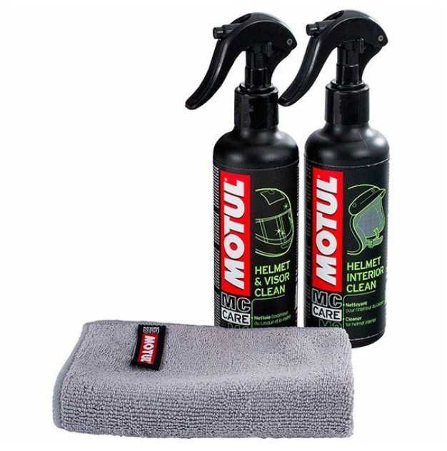 Motul Limpeza de Capacetes M1+M2+Pano Microfibras