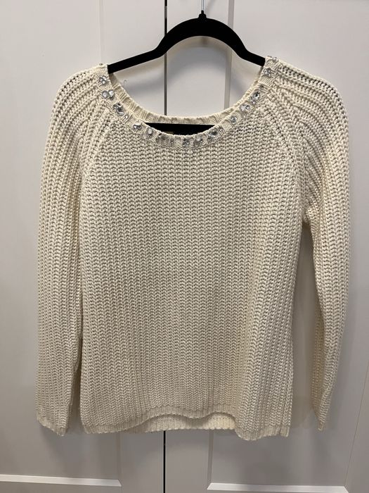 Sweter kremowy ciepły