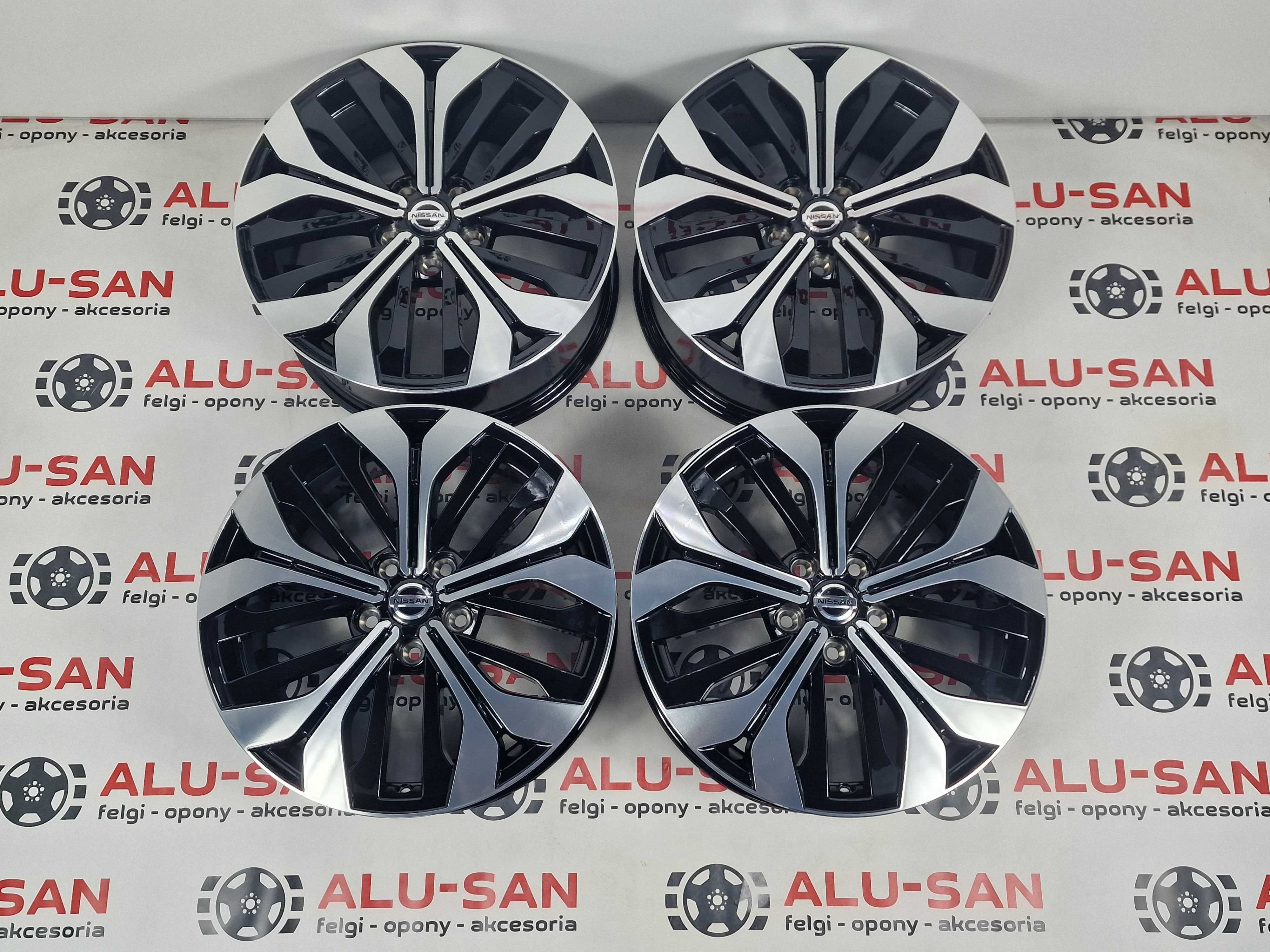 NOWE alufelgi NISSAN 18" 5x114,3 Juke Primera Qashqai - Czarne