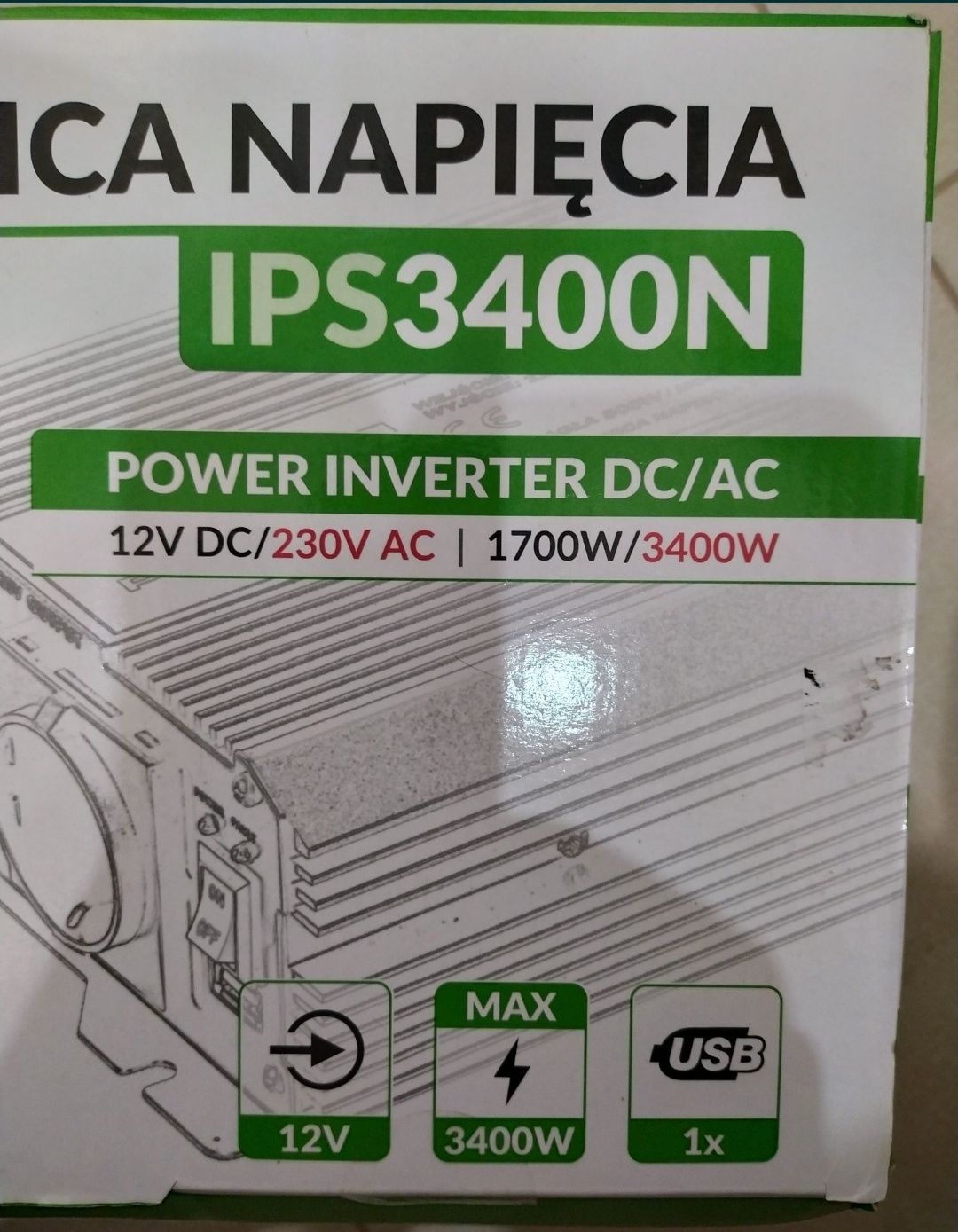 Инвертор IPS-3400N Volt Polska 12-220 В 1700Вт