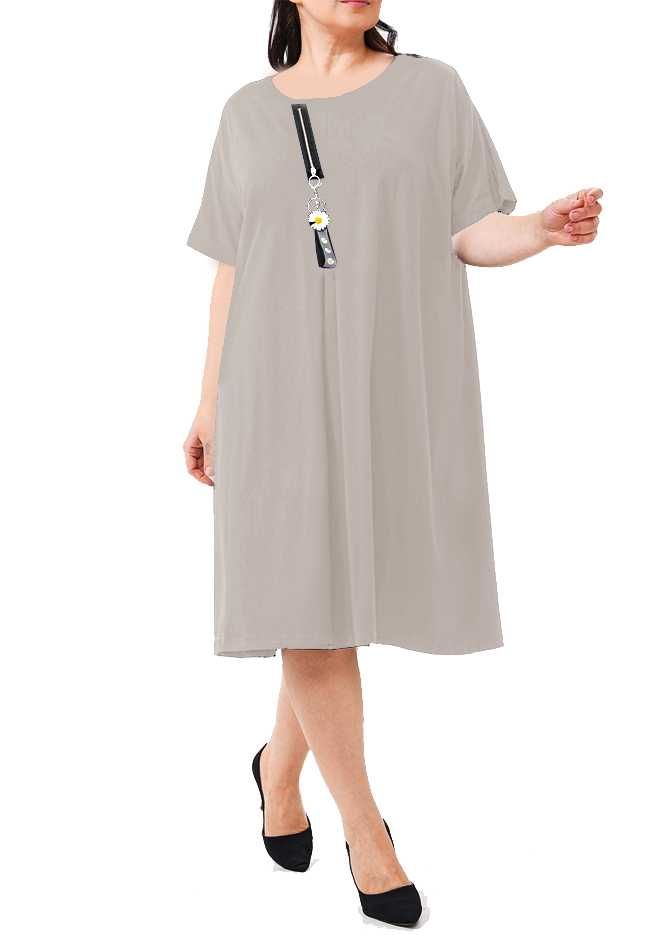 Modna wygodna luźna sukienka plus size 4xl 5xl 50/52/54 bordo