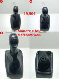 Manete/Moca e fole de velocidades Mercedes W203