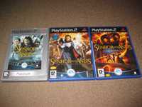 3 Jogos para PS2 da Saga "Senhor dos Anéis" Completos!