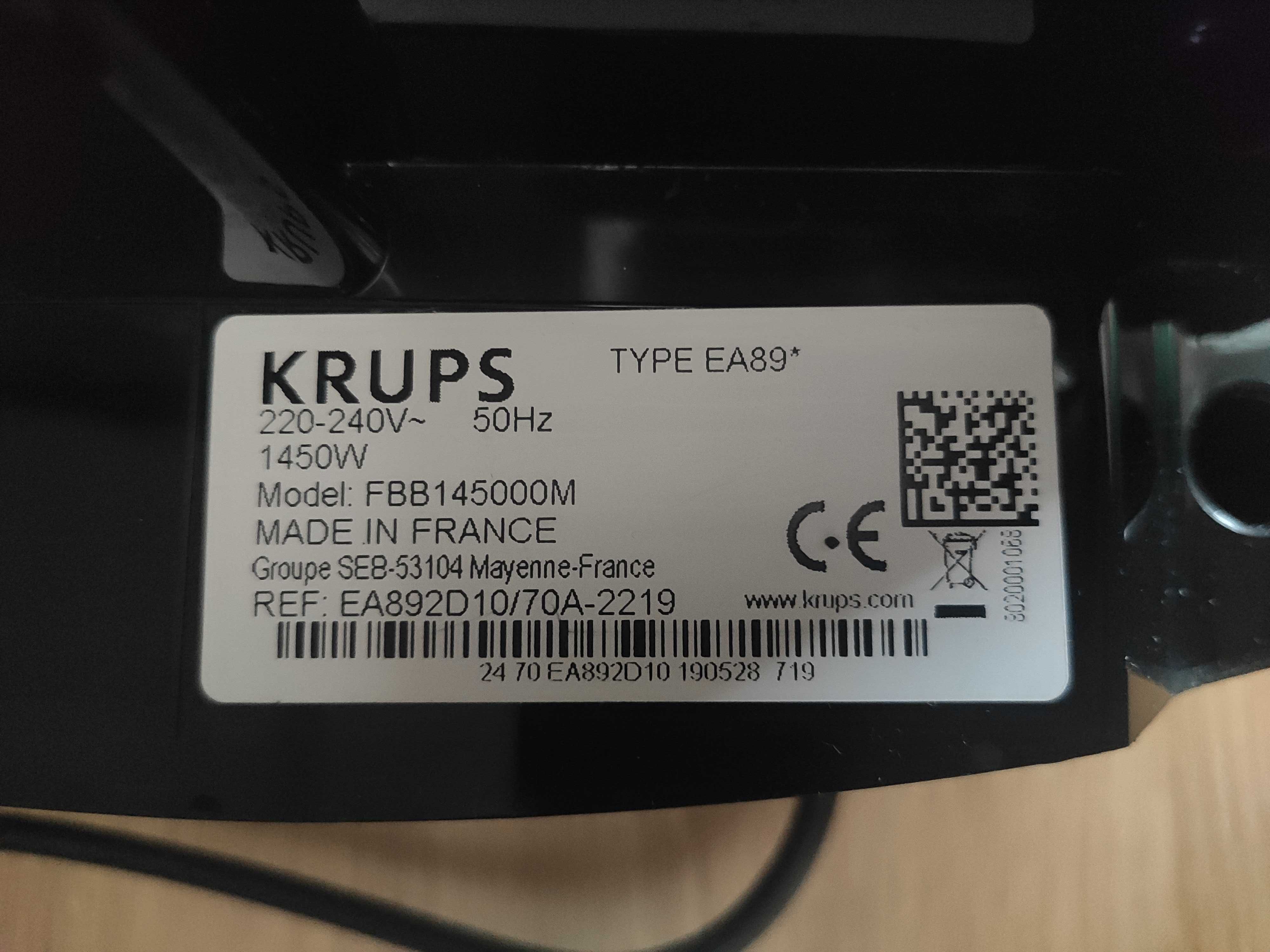 Ekspres do kawy KRUPS EA89 2D10/700 15bar 1450W Metal Bluetooth