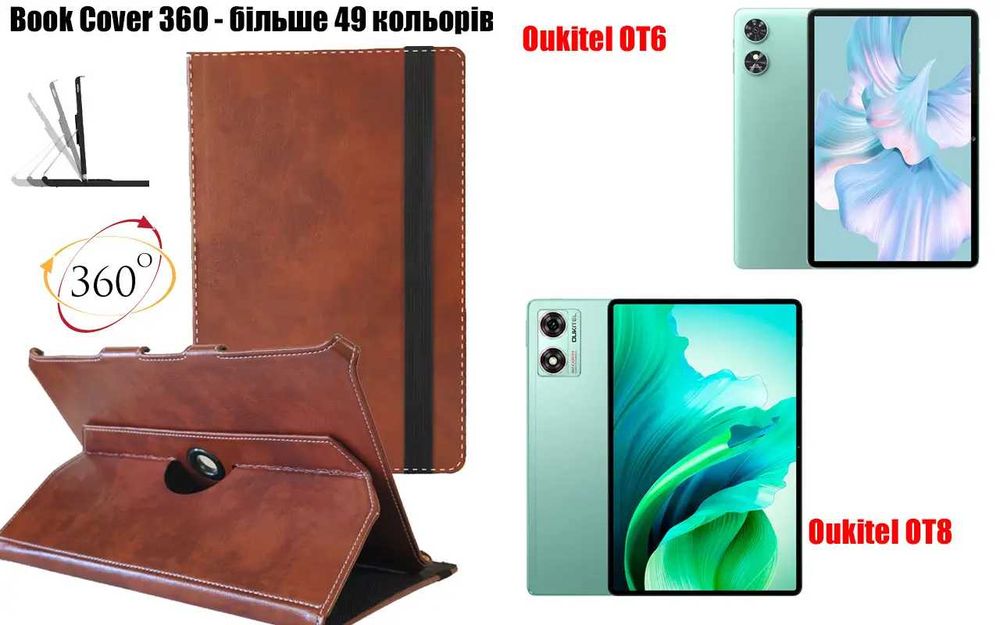 Чохол Spinner360 для планшета Oukitel OT6, бордовий, не вживаний