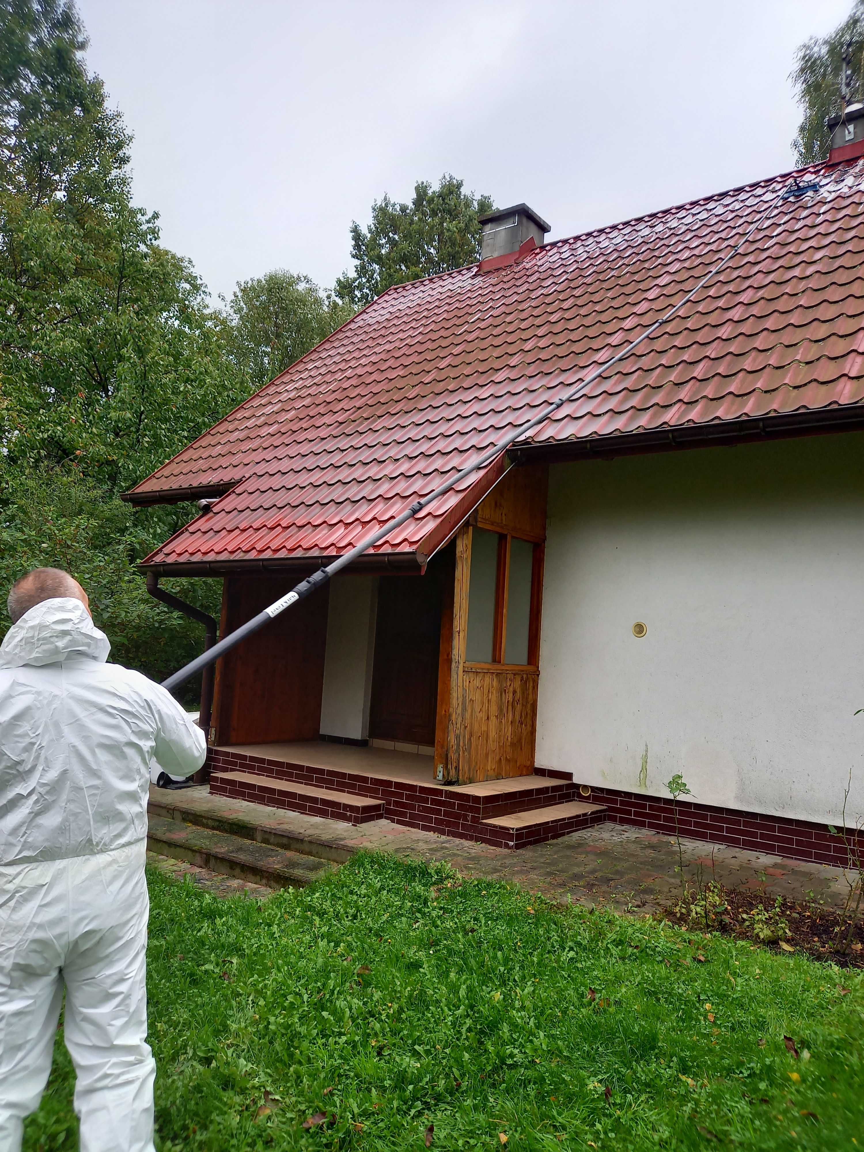Mycie elewacji i dachów w domach jedno i wielorodzinnych, firmach