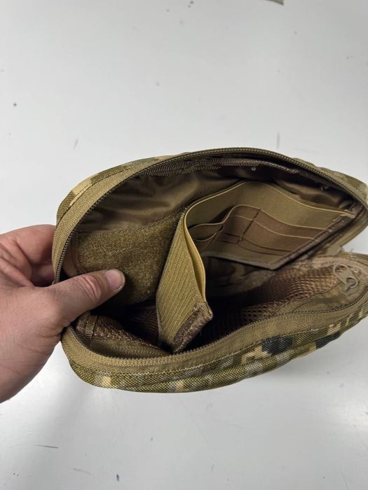 Сумка напашник з додатковими карманами для дрібниць мультикам піксель