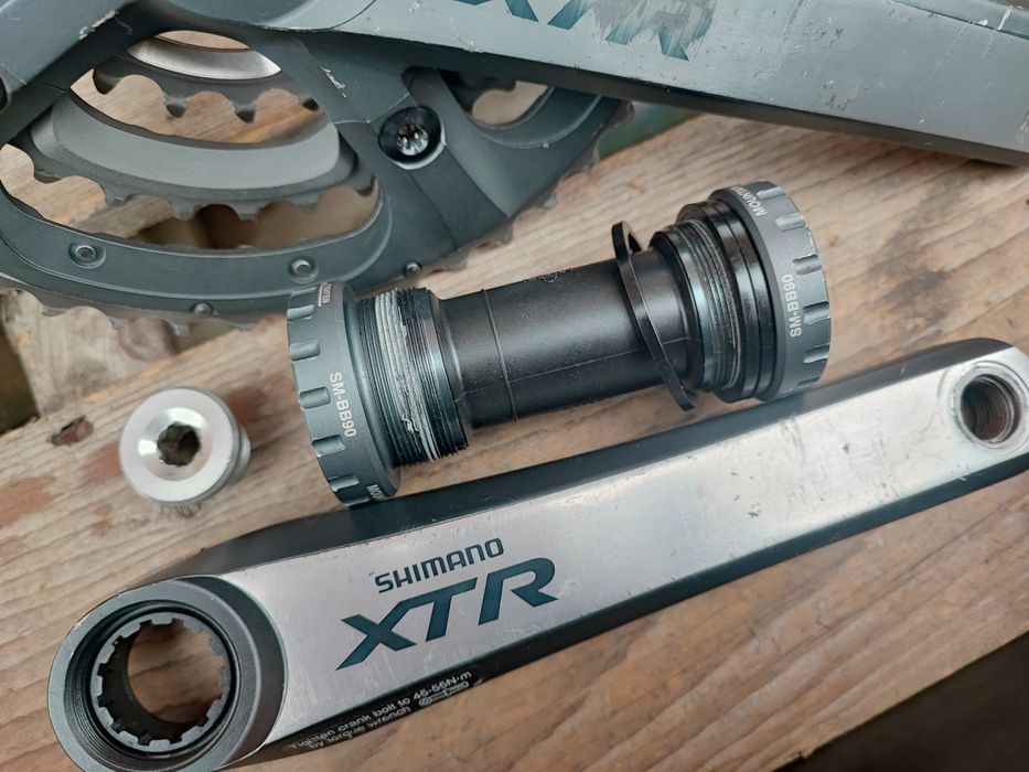 Korba rowerowa Shimano XTR M970 175mm Hollowtech 2 BB90 Retro MTB