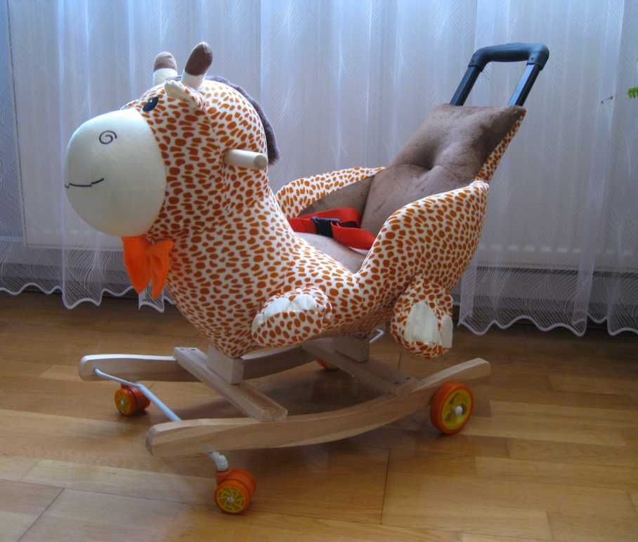 Bujak JEŹDZIK Pchacz z Dźwiękiem  3w1 ŻYRAFA