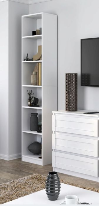 Regał witryna szafka na ksiazki biała