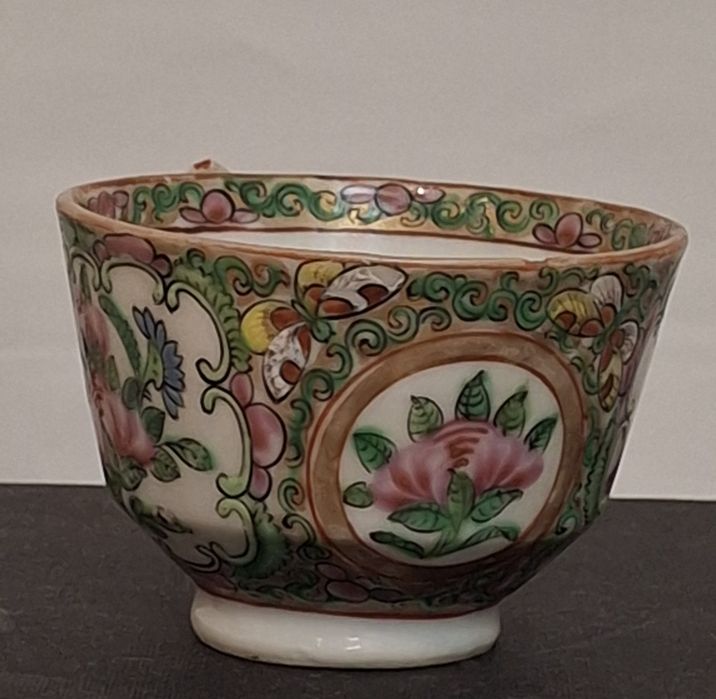 Pequena chávena para café companhia das indias família rosa