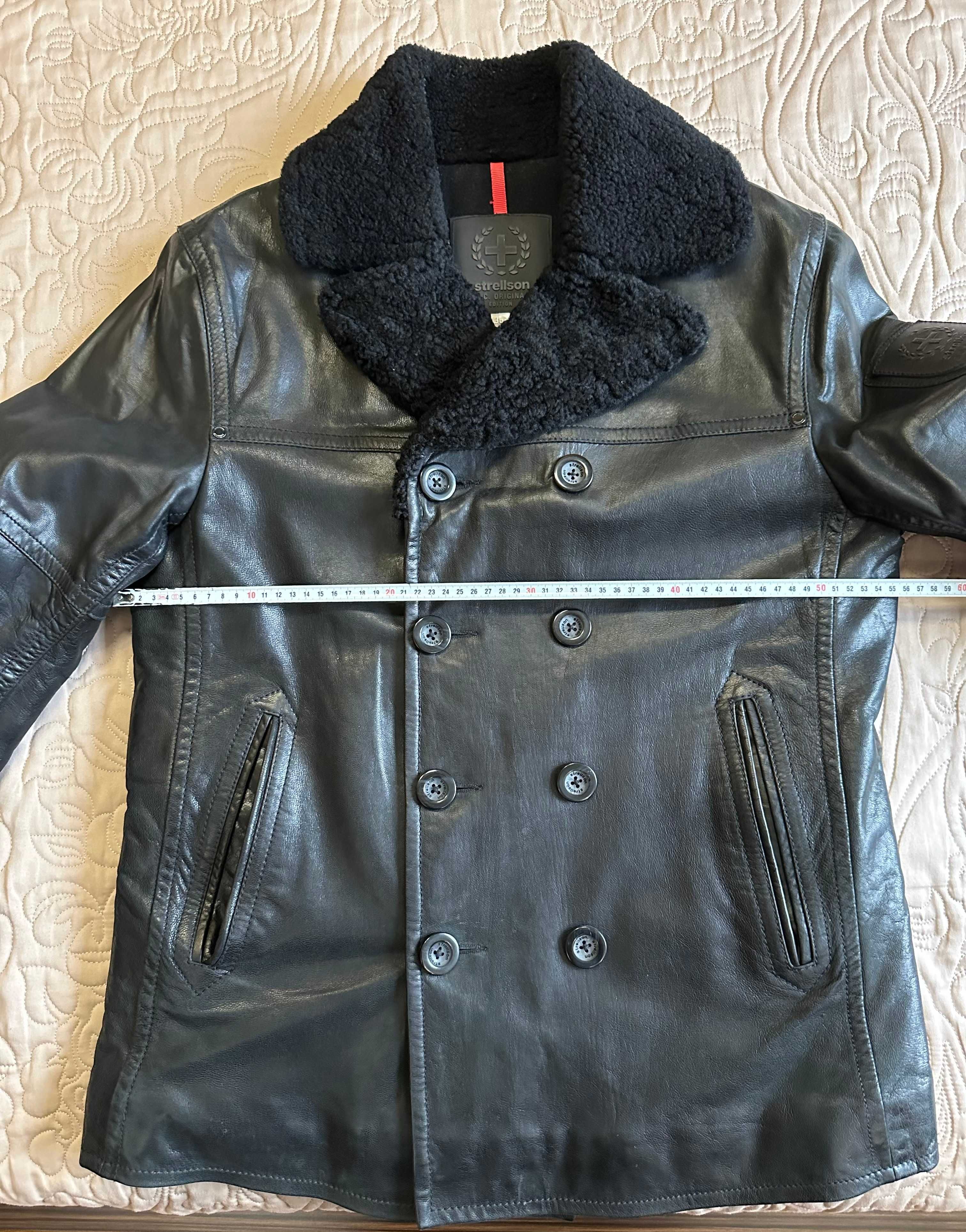 Чоловіча Зимова шкіряна куртка Strellson Розмір 50