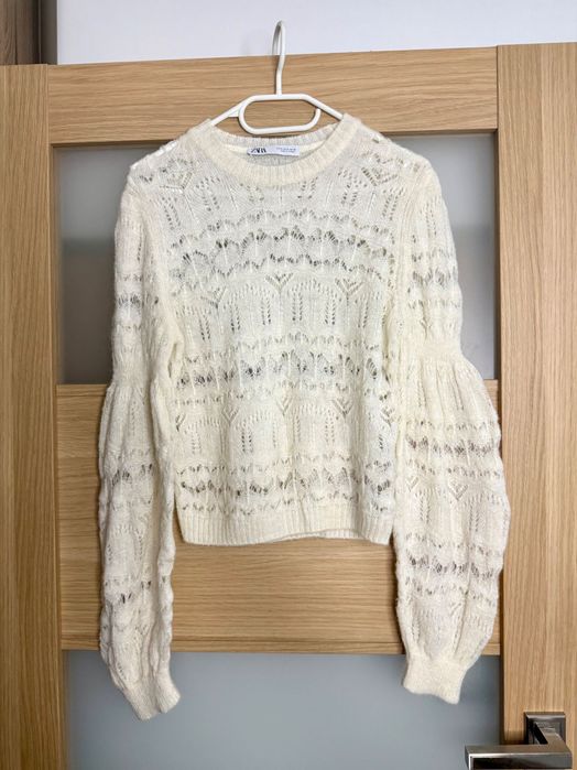 Zara ażurowy sweter