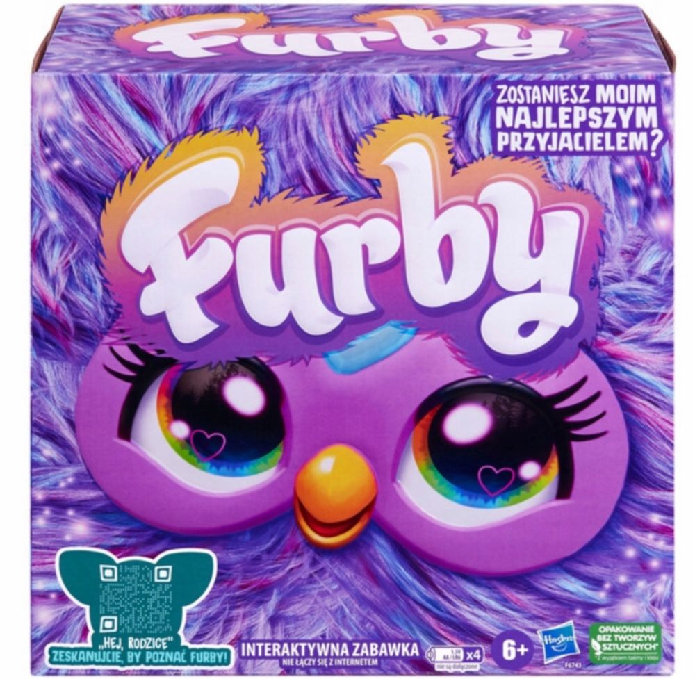 Nowy FURBY 2.0 Interaktywna maskotka Fioletowa Hasbro F6743