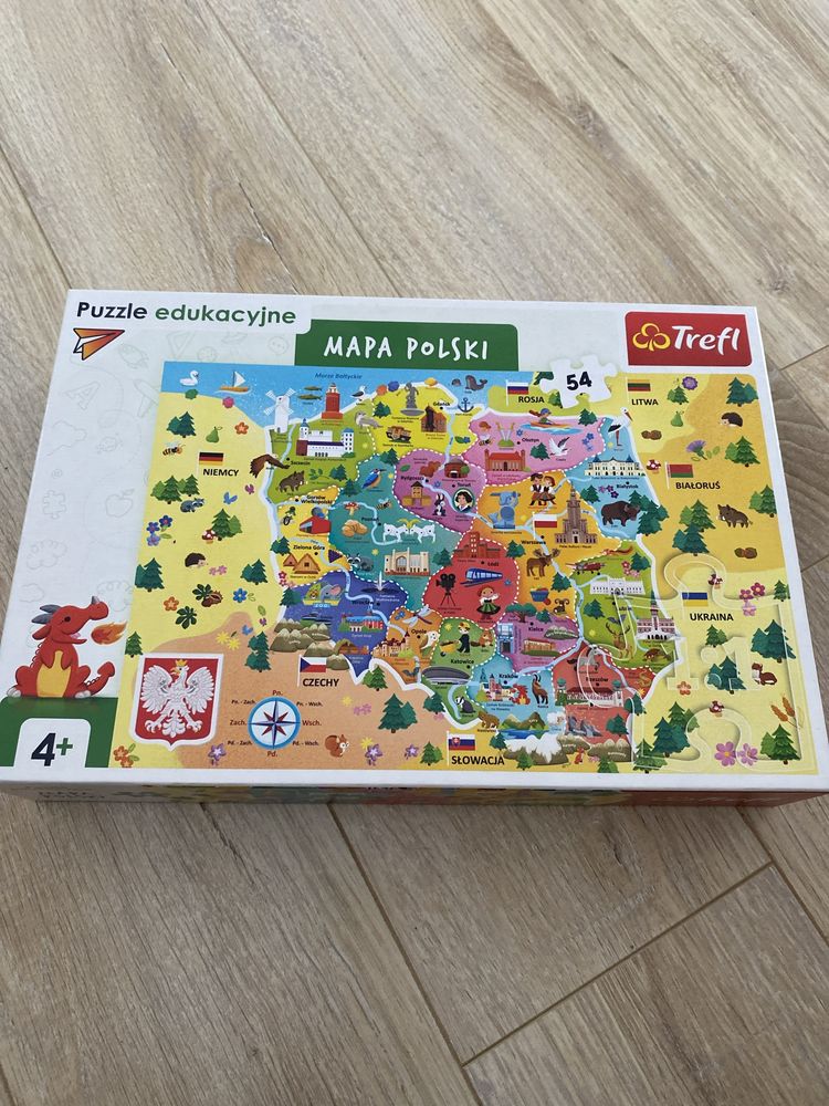 Mapa Polski puzzle