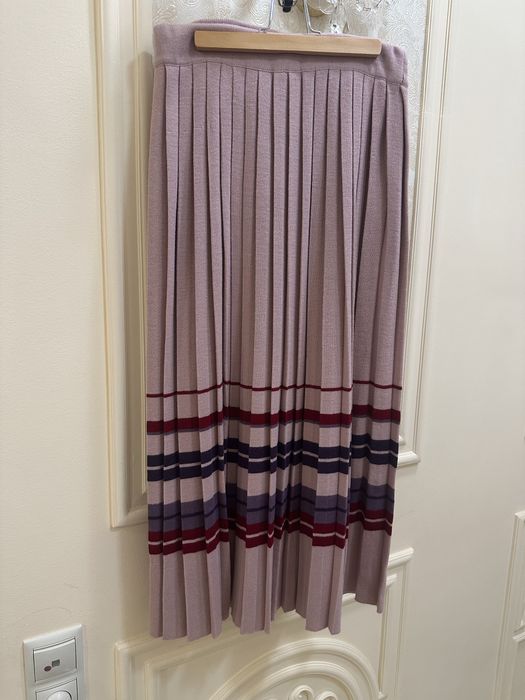 Юбка плисе в оригинальной расветке