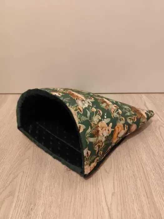 Duży zestaw do klatki ciemna zieleń dla gryzonia