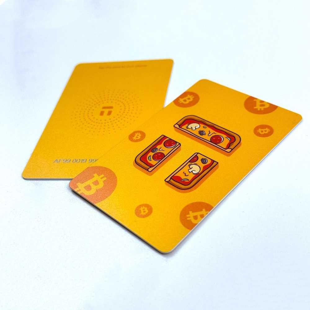 Tangem Pizza 3 karty portfel sprzętowy dla kryptowaluty NOWY