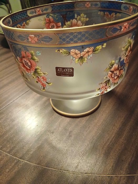 Taça Atlantis pintada à mão