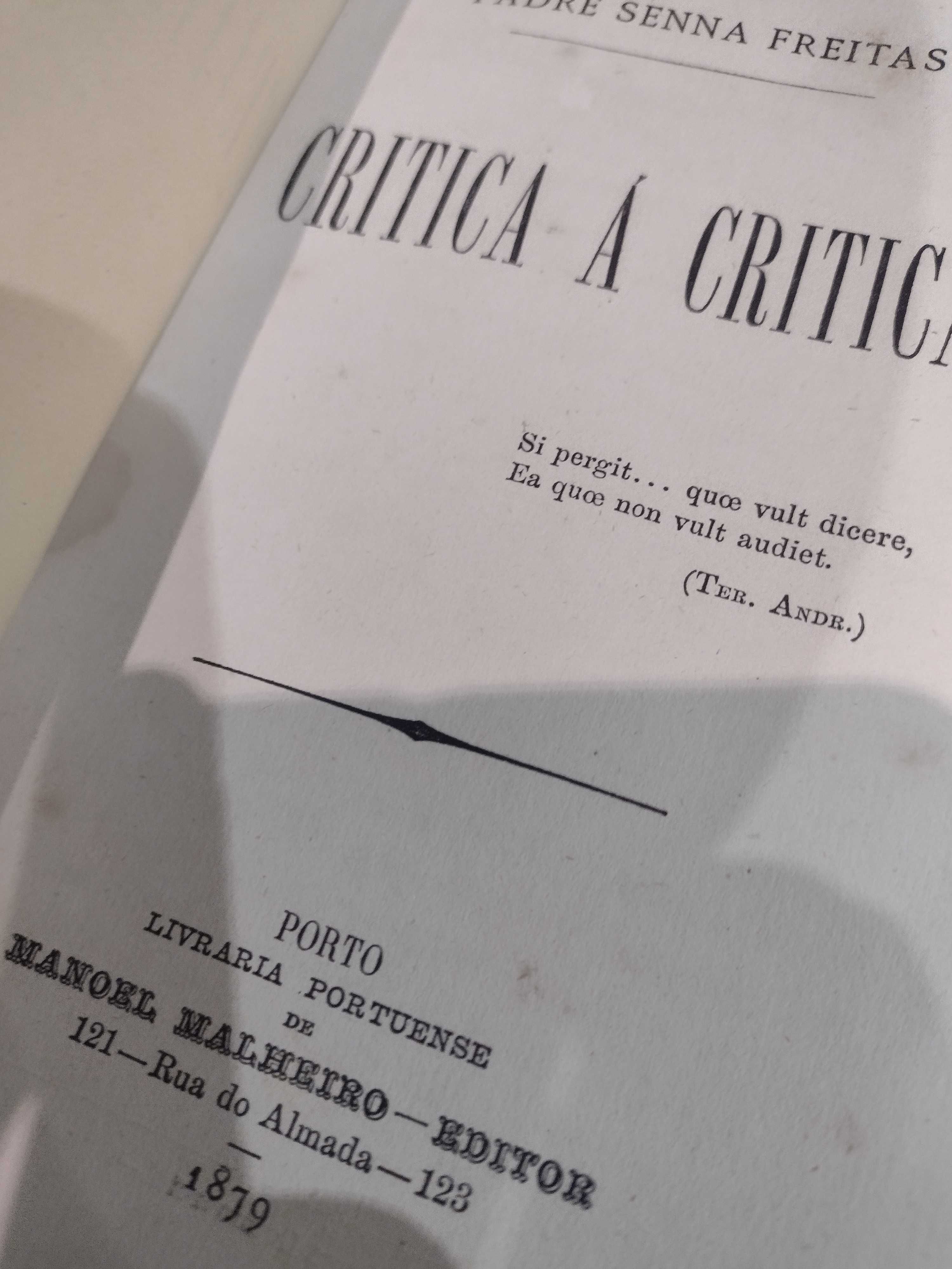 Critica á Critica Padre Senna Freitas 1879