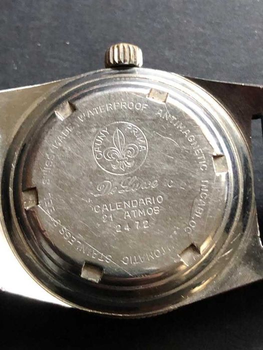 cauny caunymatic automático 25 rubis antigo relógio todo em aço pulso