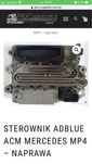 Sterownik adblue ACM Mercedes MP4