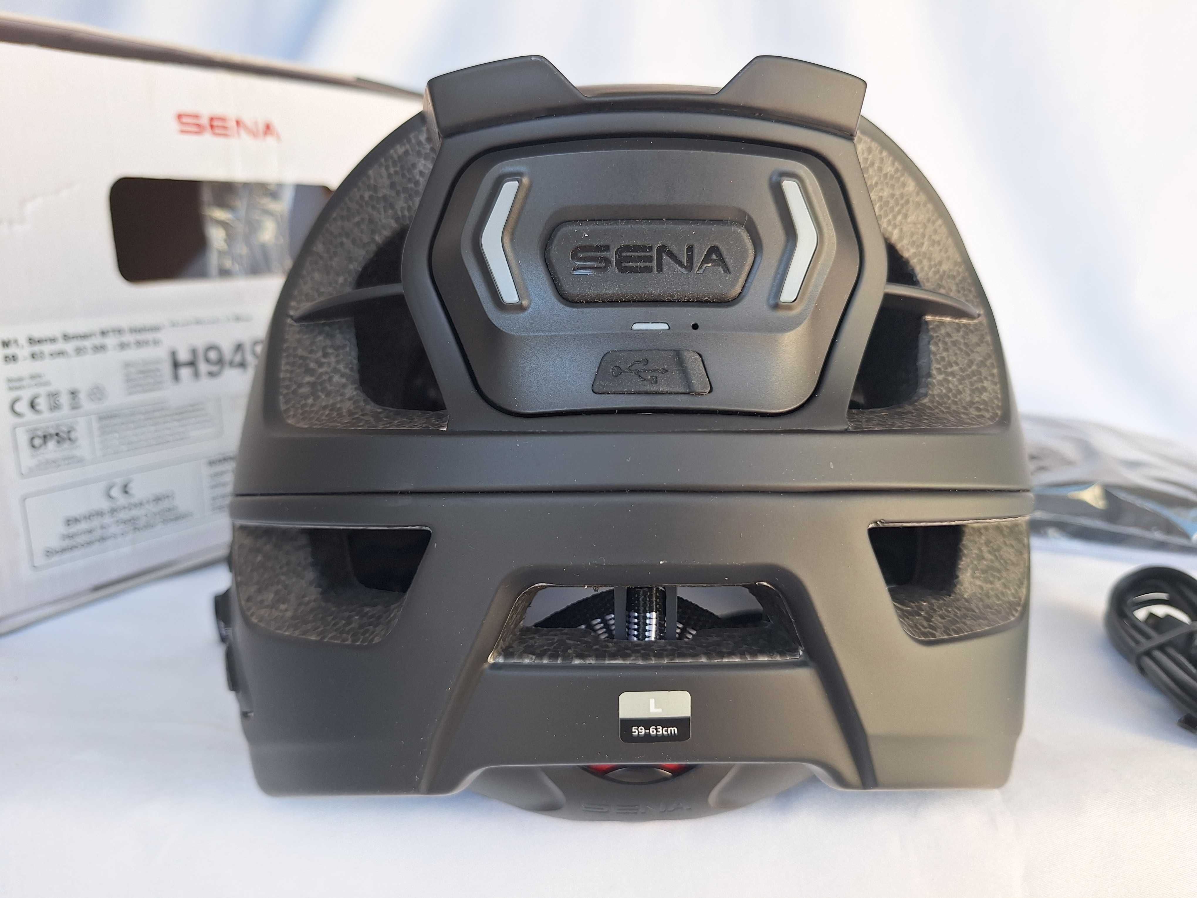 Kask rowerowy Sena Smart MTB Helmet M1 Matt Black L 59-63cm