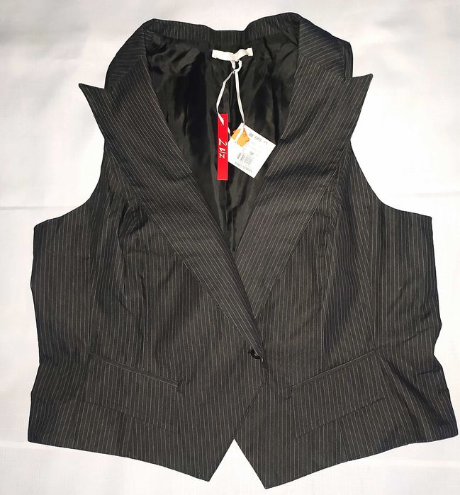 Kamizelka w prążki 2-BIZ 44/46 Nowa