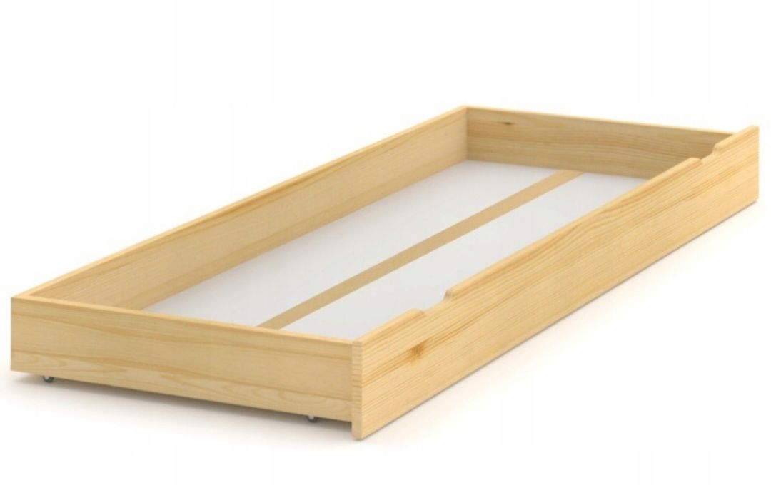 Drewniane dziecięce łóżko łóżeczko sosnowe Gwiazdka 70x140 cm z szufla