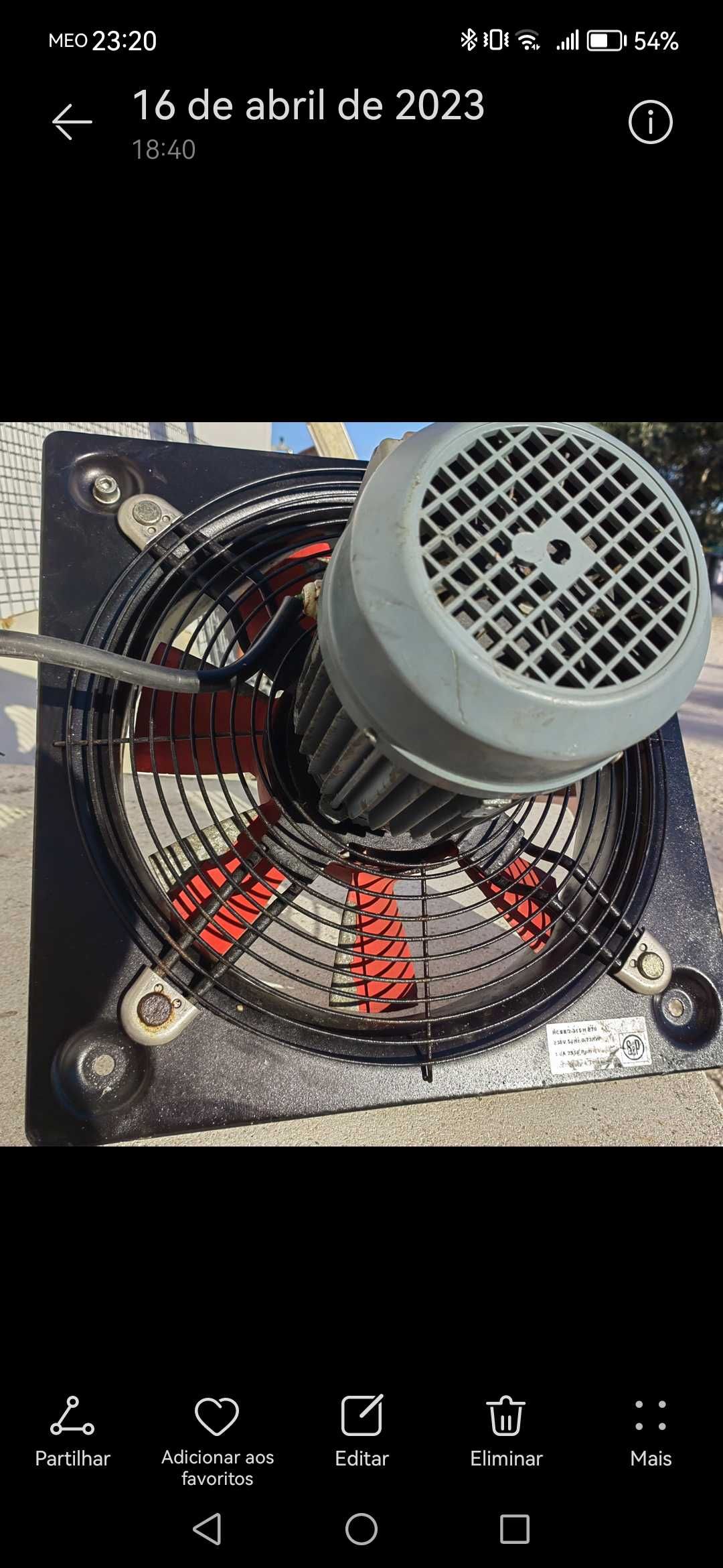 Ventilador extratores