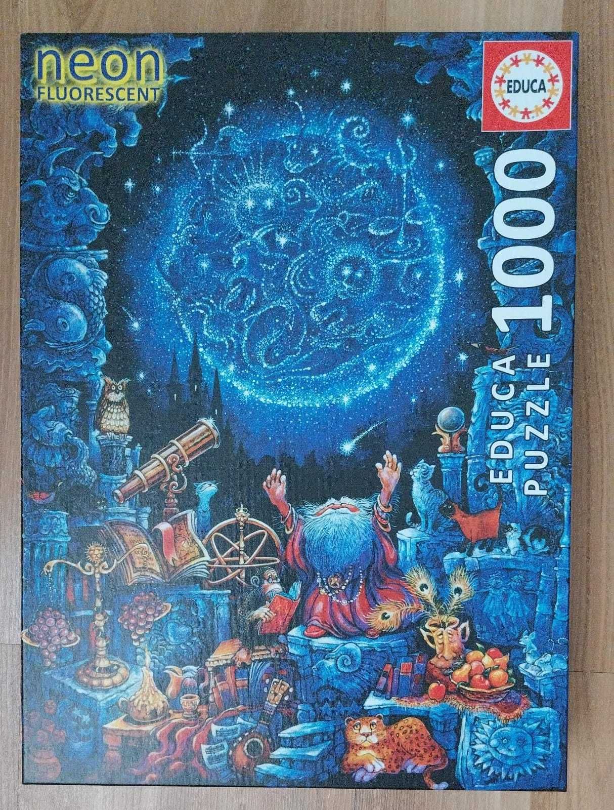 O ASTRÓLOGO 1000 peças (BRILHA NO ESCURO) - Puzzle Educa Completo