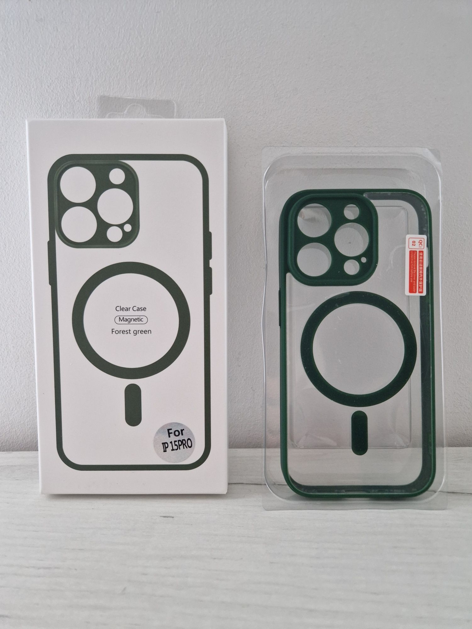 Acrylic Color Magsafe Case do Iphone 15 Pro zielony