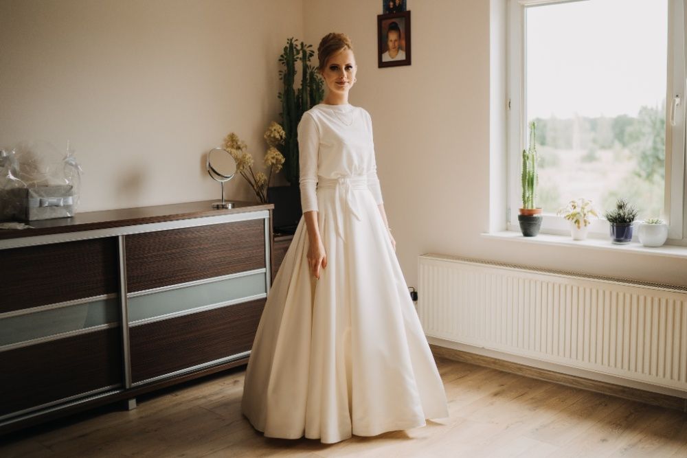 Suknia ślubna princessa Pronovias Dalamo - ivory - rozmiar 34