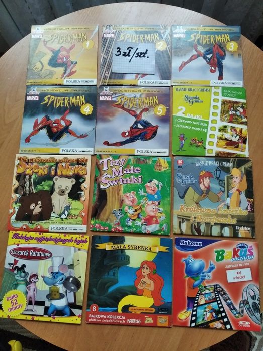 Sprzedam płyty DVD z bajkami