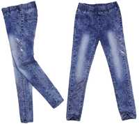 LEGGINSY jeans marmurek 074 MALWINA 16Y tregginsy