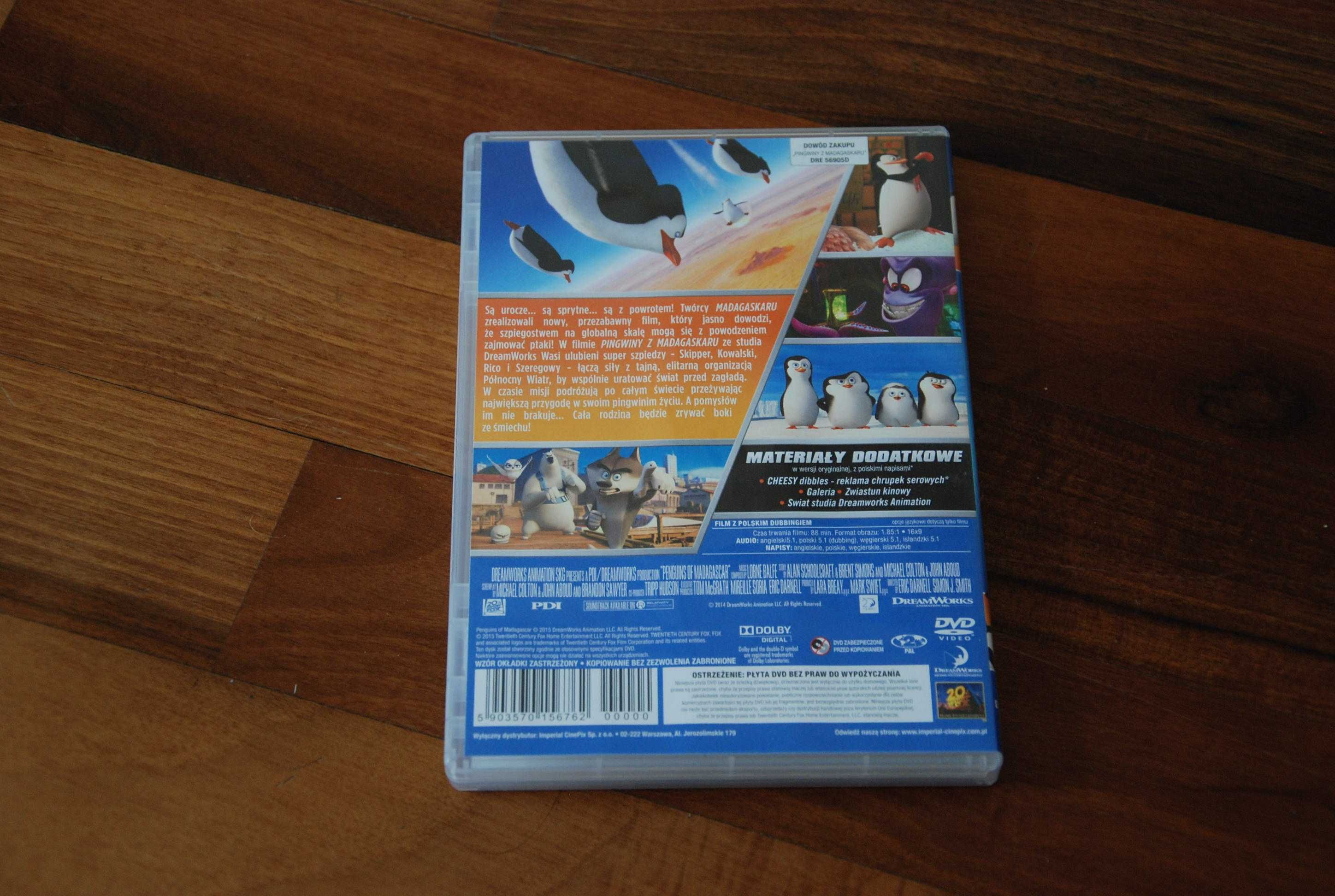 DVD Bajka "Pingwiny z Madagaskaru"