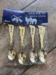 Komplet łyżeczek pozłacanych do kawy Mocca - Minez Gold Japan Spoon