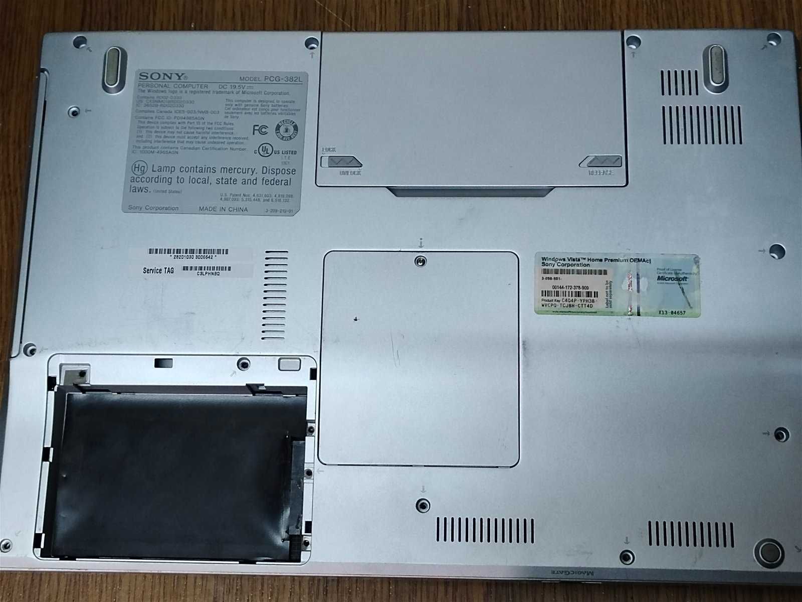 Запчасти для ноутбука Sony PCG-382L