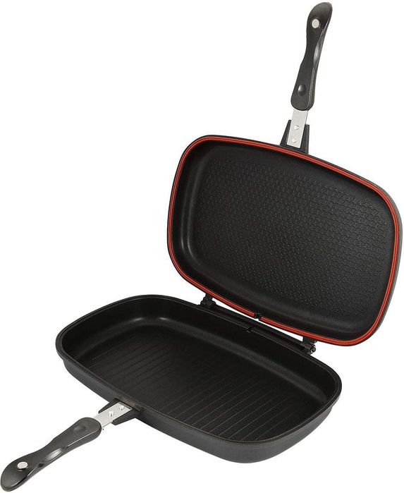 Двойная сковорода-гриль Double Grill Pan 32 см/ Сковородка подвійна