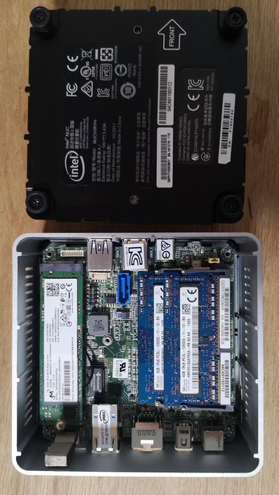 Komputer Intel Nuc i5 5gen 8/256gb