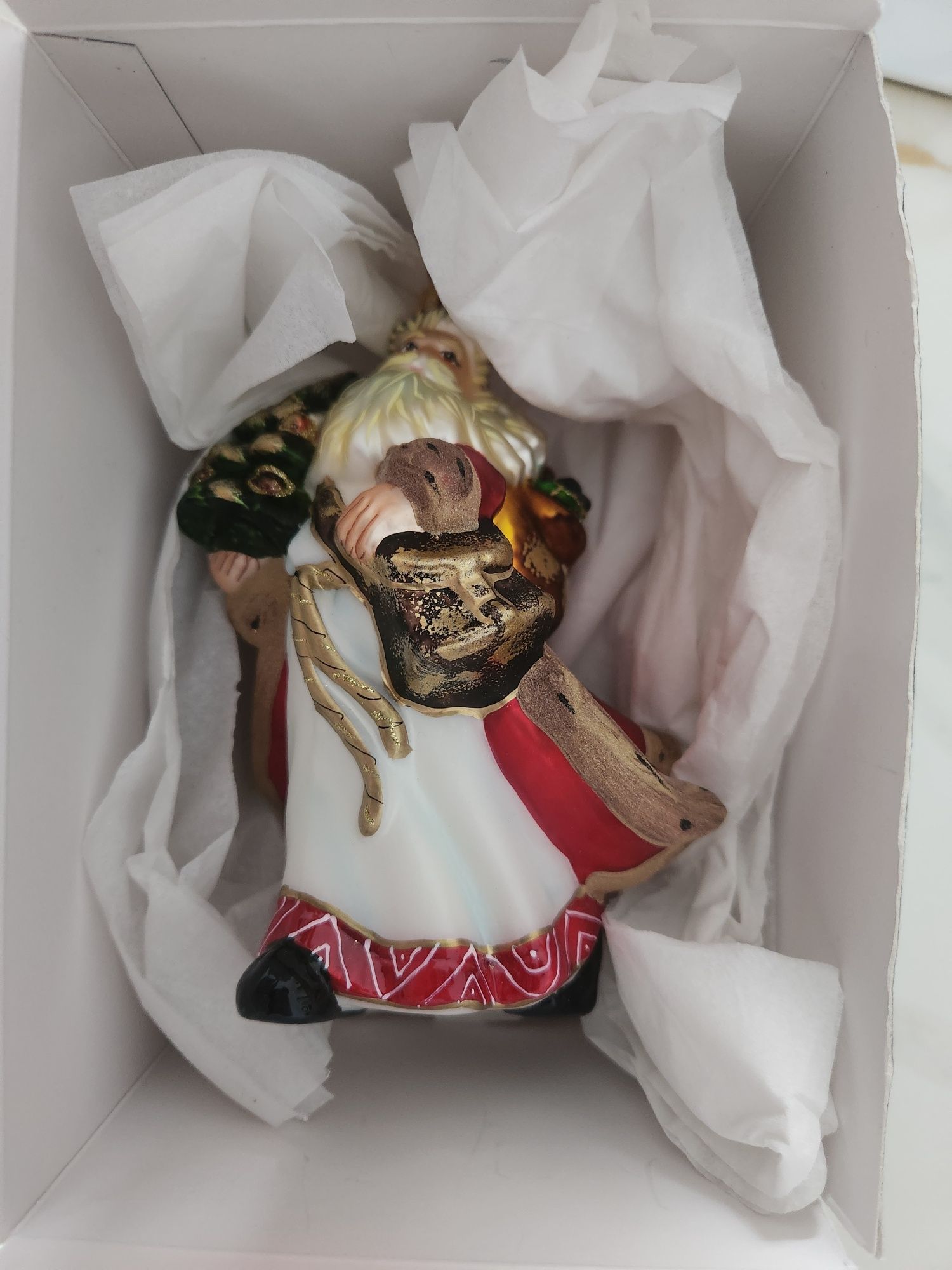 NOWE Bombka komozja mikołaj