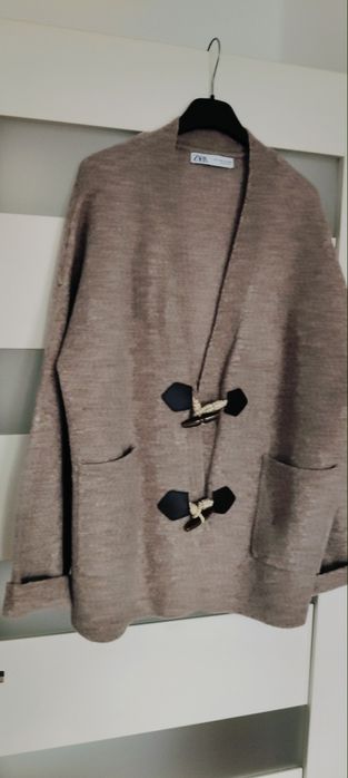 Sweterek kardigan oversize zara