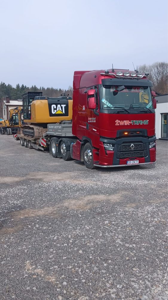 Transporty ponadgabarytowe, maszyn rolniczych, sprzętu ciężkiego