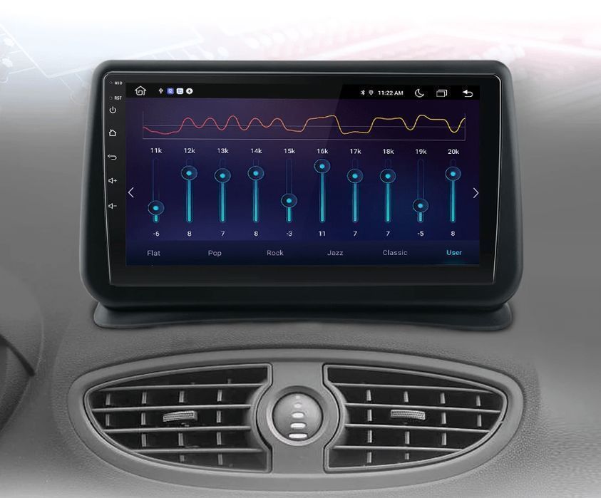 Radio Android do Renault Clio 3 (2005 - 2014) 4GB 64GB z GPS i CarPlay