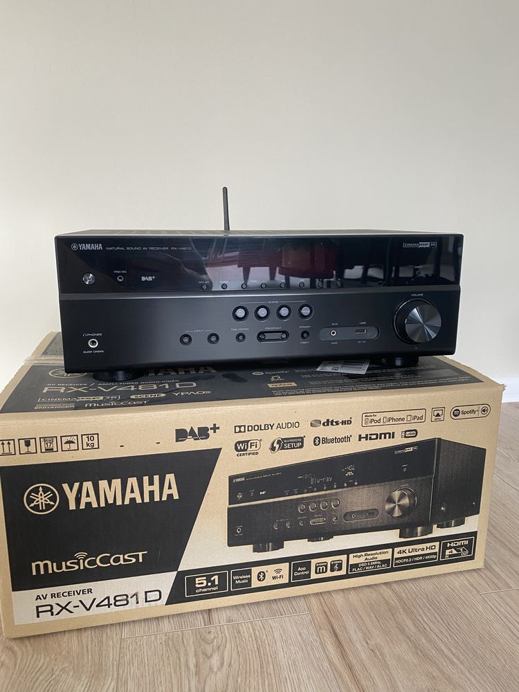 Wzmacniacz amplituner Yamaha RX-V481D wi-fi Musiccast