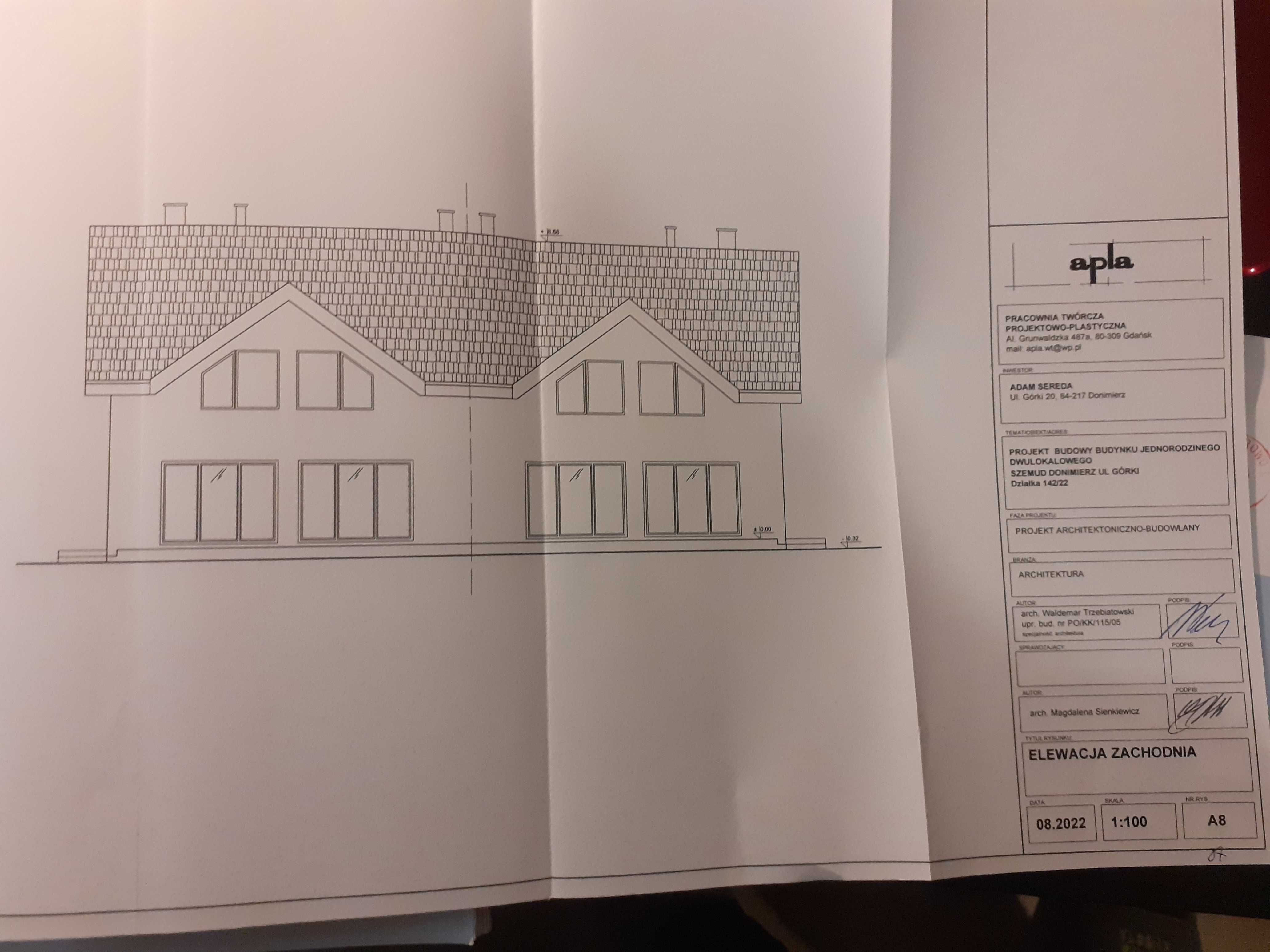 działka z projektem , z prądem i wodą  okazja !!!